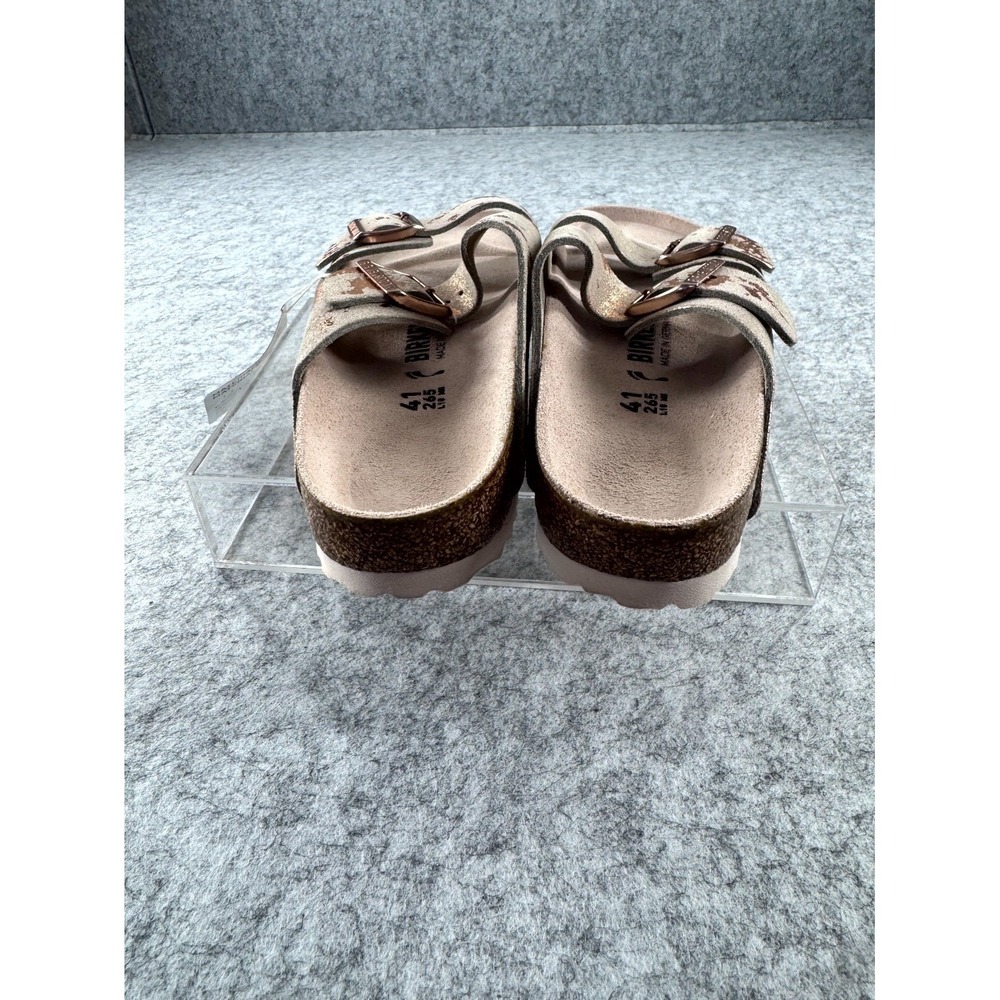 Birkenstock Arizona Double Strap Sandals Women's 10 Metallic Copper Splatter - Picture 7 of 14